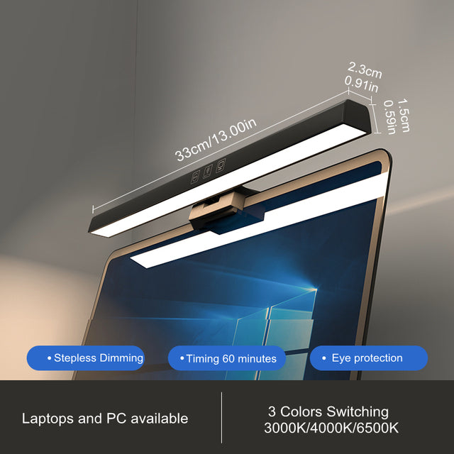 LED Eye-Care Desk Lamp with Adjustable Brightness